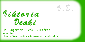 viktoria deaki business card